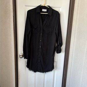 Dear John Black Shirt Dress